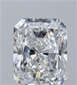 Natural Diamond 0.40 Carats, Radiant with  Cut, F Color, VS1 Clarity and Certified by GIA