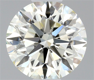 Picture of Natural Diamond 0.45 Carats, Round with Excellent Cut, J Color, IF Clarity and Certified by IGI