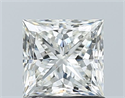 Natural Diamond 1.01 Carats, Princess with  Cut, I Color, VS2 Clarity and Certified by GIA
