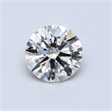 Natural Diamond 0.60 Carats, Round with Excellent Cut, J Color, SI1 Clarity and Certified by GIA