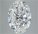 Natural Diamond 5.12 Carats, Oval with  Cut, D Color, FL Clarity and Certified by GIA