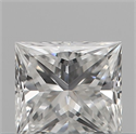 Natural Diamond 0.19 Carats, Princess with  Cut, F Color, VVS1 Clarity and Certified by IGI