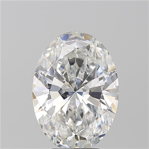 Foto Diamante Natural 4.02 quilates, Ovalado , Color F, claridad VS2 y certificado GIA de