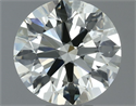 Natural Diamond 0.80 Carats, Round with Excellent Cut, L Color, VS2 Clarity and Certified by IGI