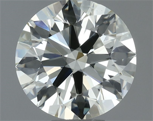 Picture of Natural Diamond 0.80 Carats, Round with Excellent Cut, L Color, VS2 Clarity and Certified by IGI
