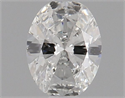 Natural Diamond 0.40 Carats, Oval with  Cut, H Color, VS2 Clarity and Certified by GIA