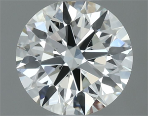 Picture of Natural Diamond 0.50 Carats, Round with Excellent Cut, I Color, VS1 Clarity and Certified by IGI