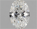 Natural Diamond 0.71 Carats, Oval with  Cut, F Color, VVS2 Clarity and Certified by GIA