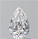 Natural Diamond 0.70 Carats, Pear with  Cut, E Color, VVS2 Clarity and Certified by GIA