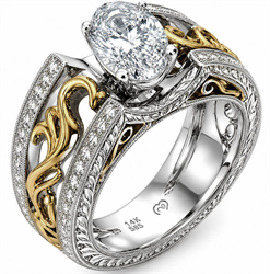 Picture of Exclusive Vintage replica Engagement ring