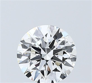Picture of Lab Grown Diamond 1.51 Carats, Round with Ideal Cut, E Color, VVS2 Clarity and Certified by IGI