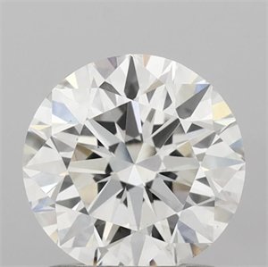 Picture of Lab Grown Diamond 1.24 Carats, Round with Excellent Cut, F Color, VS2 Clarity and Certified by IGI