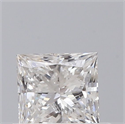 Natural Diamond 0.45 Carats, Princess with  Cut, E Color, VS2 Clarity and Certified by GIA