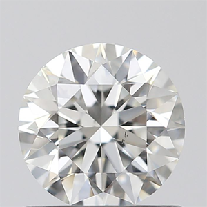 Picture of Natural Diamond 0.72 Carats, Round with Excellent Cut, H Color, VS2 Clarity and Certified by GIA