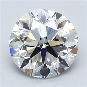 Picture of Natural Diamond 2.00 Carats, Round with Very Good Cut, I Color, VS1 Clarity and Certified by GIA