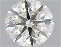 Natural Diamond 0.71 Carats, Round with Excellent Cut, K Color, SI1 Clarity and Certified by GIA
