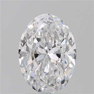 Foto Diamante Natural 2.02 quilates, Ovalado , Color D, claridad VS2 y certificado GIA de