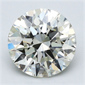 Diamante Natural 2.06 quilates, Redondo , Color L, claridad VVS1 y certificado GIA