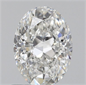 Natural Diamond 0.70 Carats, Oval with  Cut, G Color, VS1 Clarity and Certified by GIA