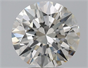 Natural Diamond 3.01 Carats, Round with Excellent Cut, H Color, VS2 Clarity and Certified by GIA