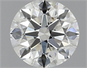Natural Diamond 0.80 Carats, Round with Excellent Cut, H Color, IF Clarity and Certified by GIA