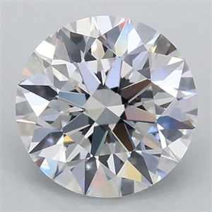 Picture of Lab Grown Diamond 1.10 Carats, Round with Ideal Cut, D Color, VS1 Clarity and Certified by IGI