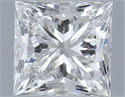 Natural Diamond 0.50 Carats, Princess with  Cut, G Color, SI1 Clarity and Certified by GIA