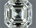Natural Diamond 1.00 Carats, Asscher with  Cut, J Color, VVS2 Clarity and Certified by IGI