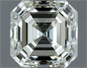 Natural Diamond 1.00 Carats, Asscher with  Cut, J Color, VVS2 Clarity and Certified by IGI