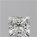 Natural Diamond 0.93 Carats, Princess with  Cut, H Color, VS1 Clarity and Certified by GIA