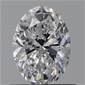 Natural Diamond 0.70 Carats, Oval with  Cut, D Color, SI1 Clarity and Certified by GIA