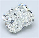 Natural Diamond 2.52 Carats, Radiant with  Cut, I Color, SI2 Clarity and Certified by GIA