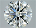 Natural Diamond 2.50 Carats, Round with Excellent Cut, J Color, VVS2 Clarity and Certified by GIA