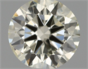 Natural Diamond 0.70 Carats, Round with Excellent Cut, L Color, SI2 Clarity and Certified by IGI