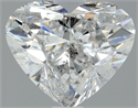 Natural Diamond 1.01 Carats, Heart with  Cut, E Color, SI2 Clarity and Certified by HRD