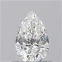 Natural Diamond 0.52 Carats, Pear with  Cut, H Color, VS1 Clarity and Certified by GIA