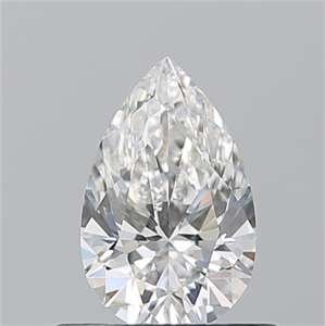 Picture of Natural Diamond 0.52 Carats, Pear with  Cut, H Color, VS1 Clarity and Certified by GIA