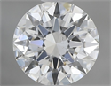Natural Diamond 0.70 Carats, Round with Excellent Cut, F Color, SI2 Clarity and Certified by GIA
