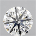 Lab Grown Diamond 4.05 Carats, Round with Ideal Cut, D Color, VS1 Clarity and Certified by IGI