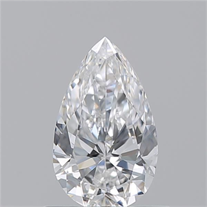 Picture of Natural Diamond 0.71 Carats, Pear with  Cut, D Color, VS1 Clarity and Certified by GIA