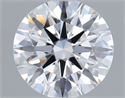 Lab Grown Diamond 1.08 Carats, Round with Ideal Cut, D Color, VVS2 Clarity and Certified by IGI