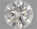 Natural Diamond 0.70 Carats, Round with Excellent Cut, H Color, SI2 Clarity and Certified by GIA