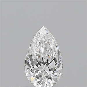 Picture of Natural Diamond 0.51 Carats, Pear with  Cut, D Color, VS2 Clarity and Certified by GIA