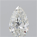 Diamante Natural 0.90 quilates, De pera , Color H, claridad SI1 y certificado GIA