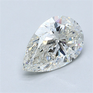 Picture of Natural Diamond 3.01 Carats, Pear with  Cut, I Color, SI2 Clarity and Certified by GIA