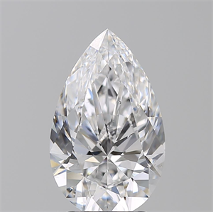 Picture of Natural Diamond 3.01 Carats, Pear with  Cut, D Color, SI1 Clarity and Certified by GIA