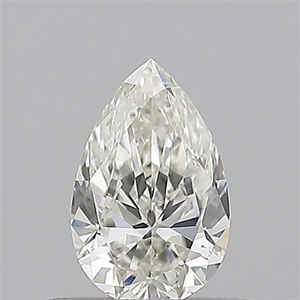 Picture of Natural Diamond 0.50 Carats, Pear with  Cut, H Color, VS2 Clarity and Certified by GIA