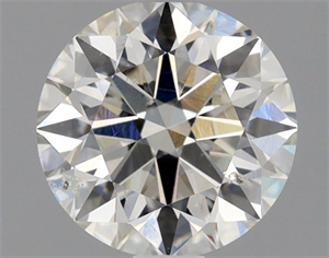Picture of Natural Diamond 1.01 Carats, Round with Excellent Cut, K Color, SI2 Clarity and Certified by GIA