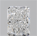 Natural Diamond 2.01 Carats, Radiant with  Cut, E Color, SI2 Clarity and Certified by GIA