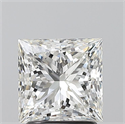 Natural Diamond 2.02 Carats, Princess with  Cut, H Color, SI2 Clarity and Certified by GIA